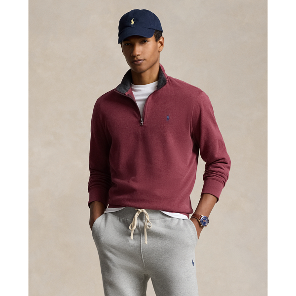 Luxury Jersey Quarter-Zip Pullover