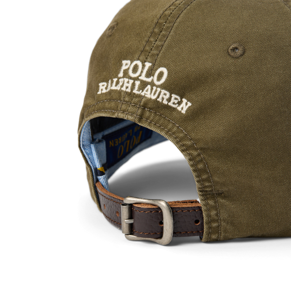 Polo hat with leather strap for sale deals