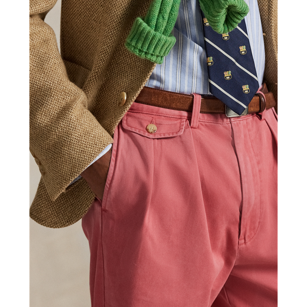 Whitman Relaxed Fit Pleated Chino Pant