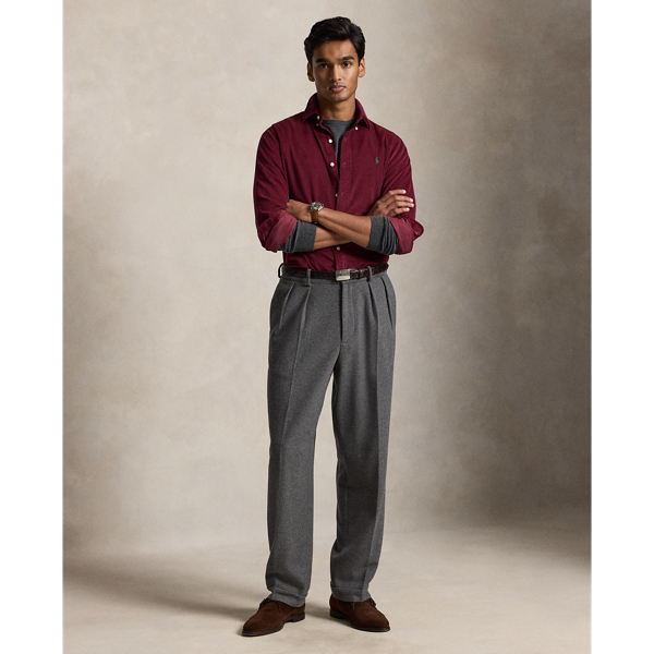 Classic Wine Custom Fit Corduroy Shirt Polo Ralph Lauren 3