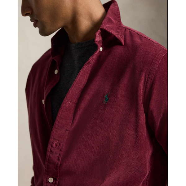 Classic Wine Custom Fit Corduroy Shirt Polo Ralph Lauren 5