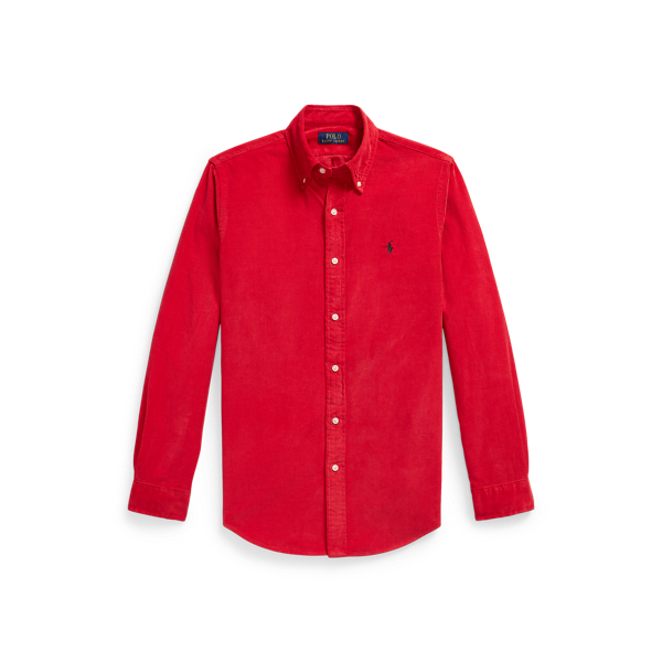 Red Custom Fit Corduroy Shirt Polo Ralph Lauren 1