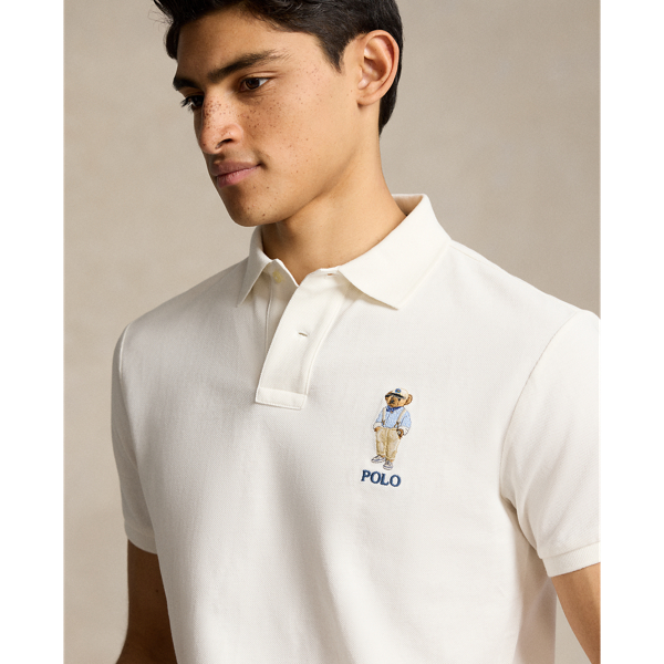 Ralph lauren polo shirt with bear logo on sale