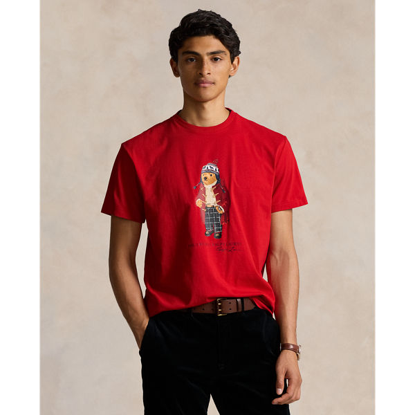 Men s Red Designer T Shirts Ralph Lauren UK