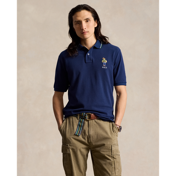 Classic fit nautical bear polo best sale