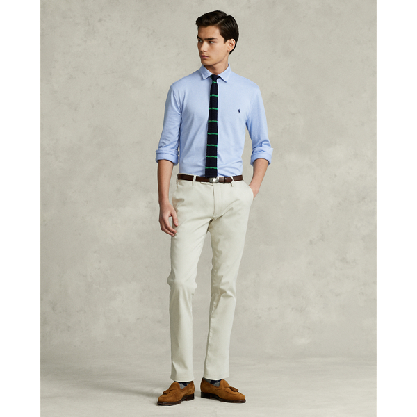 Blue / White Houndstooth Jacquard Shirt Polo Ralph Lauren 4