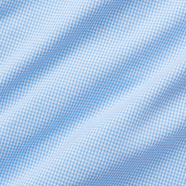 Blue / White Houndstooth Jacquard Shirt Polo Ralph Lauren 7