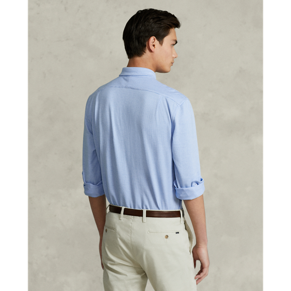 Blue / White Houndstooth Jacquard Shirt Polo Ralph Lauren 5