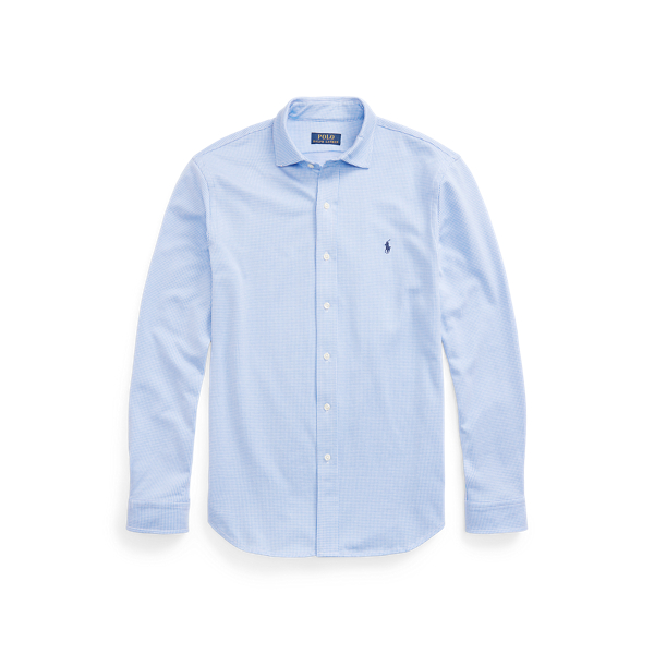 Blue / White Houndstooth Jacquard Shirt Polo Ralph Lauren 2