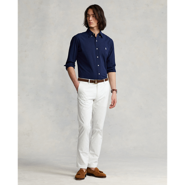 Chemise classique en seersucker Polo Ralph Lauren en Marine Astoria/Blanc 4