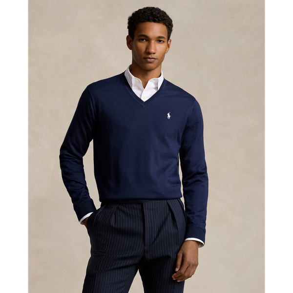 Performance V Neck Jumper for Men Ralph Lauren BE