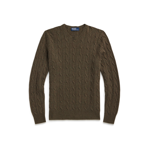 Cable-Knit Mineral-Dyed Cotton Sweater