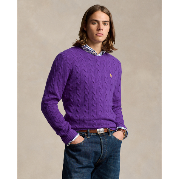 Cable-Knit Wool-Cashmere Sweater