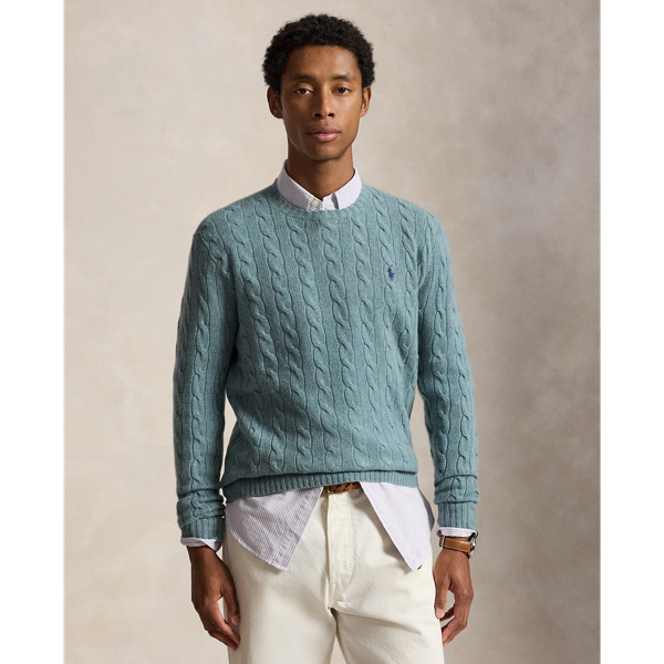 Cable-Knit Wool-Cashmere Sweater