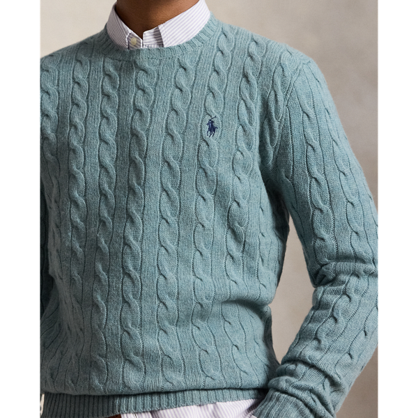 Cable-Knit Wool-Cashmere Sweater
