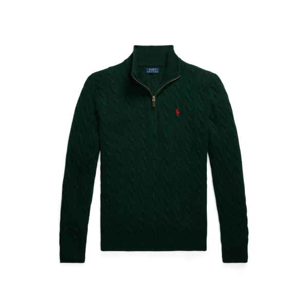 Green ralph lauren zip up hoodie sale