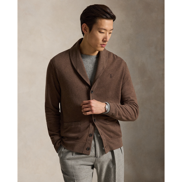 Luxury Jersey Shawl-Collar Cardigan