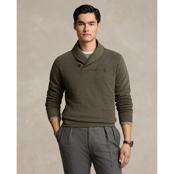 Luxury Jersey Shawl Collar Pullover