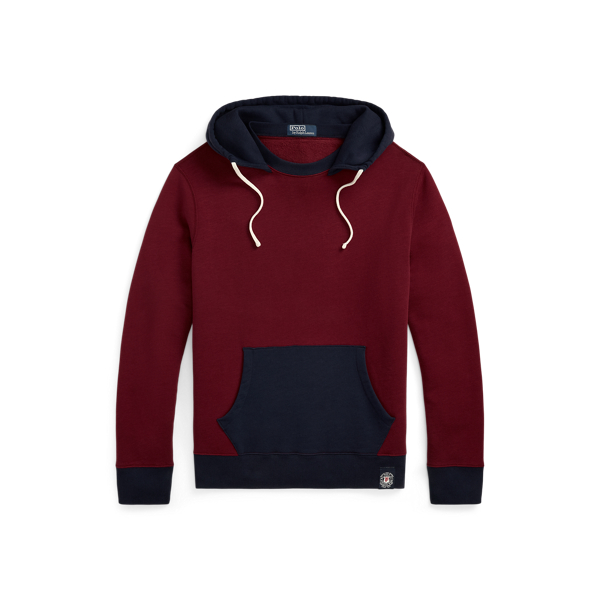 Burgundy polo hoodie hotsell