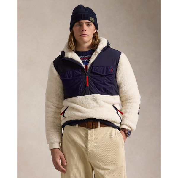 Pile Fleece Hybrid Hoodie for Men Ralph Lauren UK