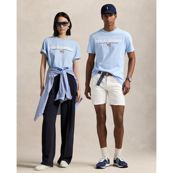 Bluebell/White Classic-Fit T-Shirt Polo Sport Polo Ralph Lauren 1