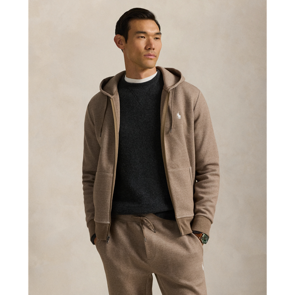 Polo Ralph store Lauren Double-Knit Full-Zip Hoodie Color Company Olive