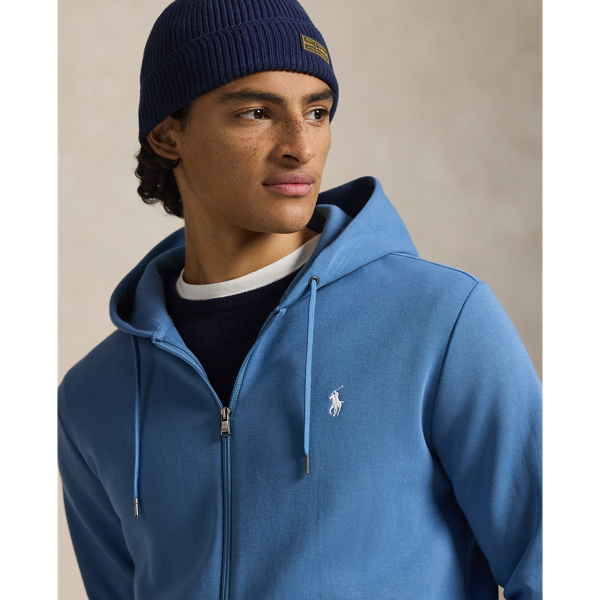 Sudadera de punto doble y cremallera Polo Ralph Lauren en Azul delta 6
