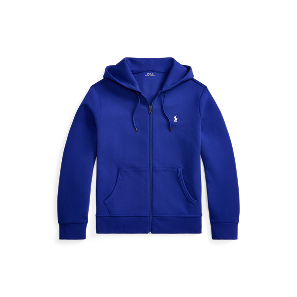 Sweat &agrave; capuche en maille double Polo Ralph Lauren en Azur classique 2