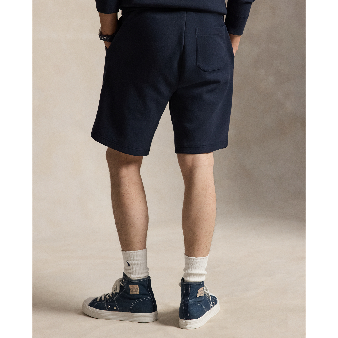 Мужские шорты Ralph Lauren 9-Inch Double-Knit, цвет: Тёмно-синий — фото 2