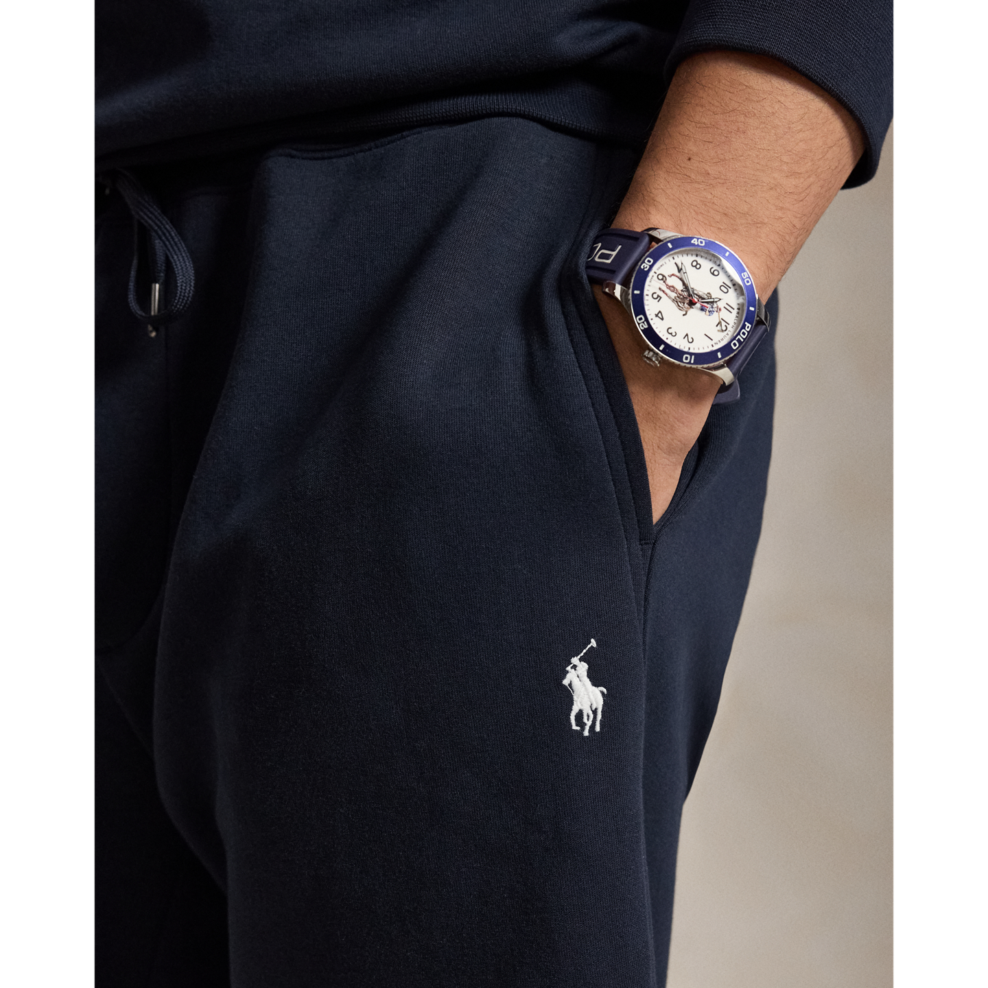 Мужские шорты Ralph Lauren 9-Inch Double-Knit, цвет: Тёмно-синий — фото 3