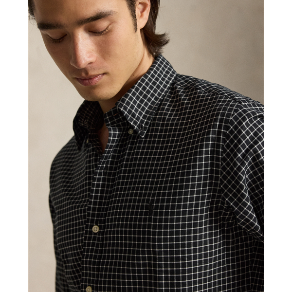 Classic Fit Plaid Twill Shirt