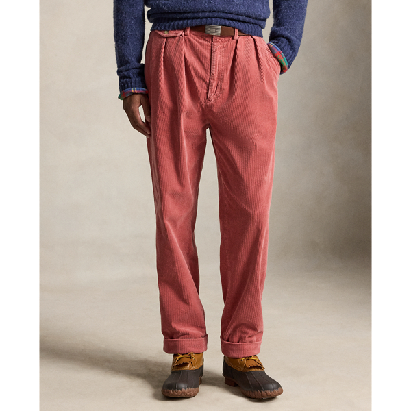 Pantalon Whitman en velours c&ocirc;tel&eacute; Polo Ralph Lauren en Rose Litchfield 4
