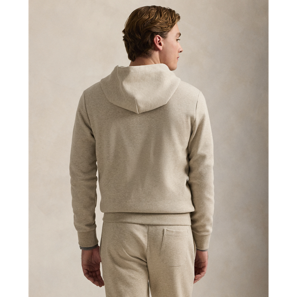 Double-Knit Full-Zip Hoodie Polo Ralph Lauren in Tuscan Beige Heather 5