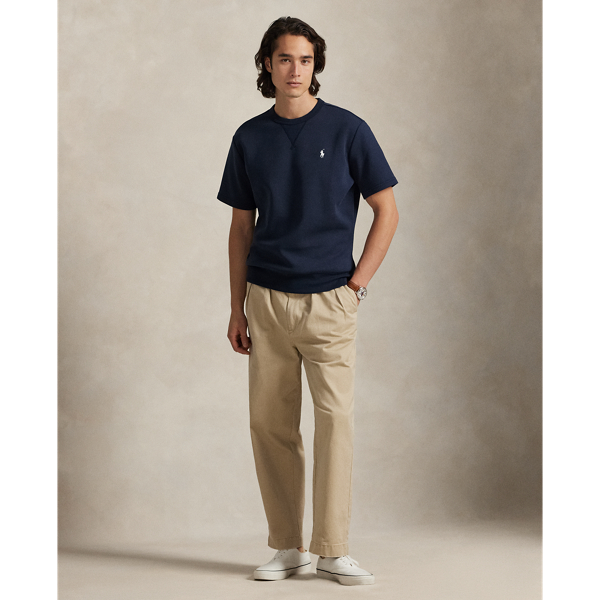 Double-Knit Short-Sleeve Sweatshirt