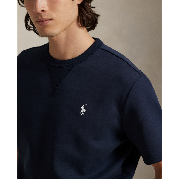 Double-Knit Short-Sleeve Sweatshirt