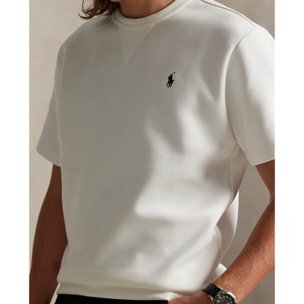 Double-Knit Short-Sleeve Sweatshirt