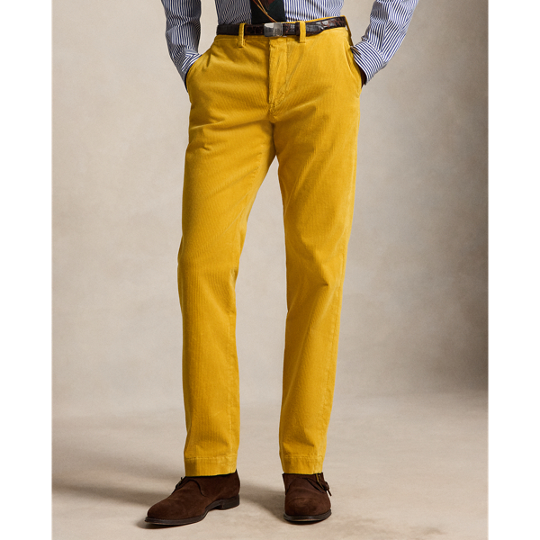 Pantalon Bedford en velours Straight Fit