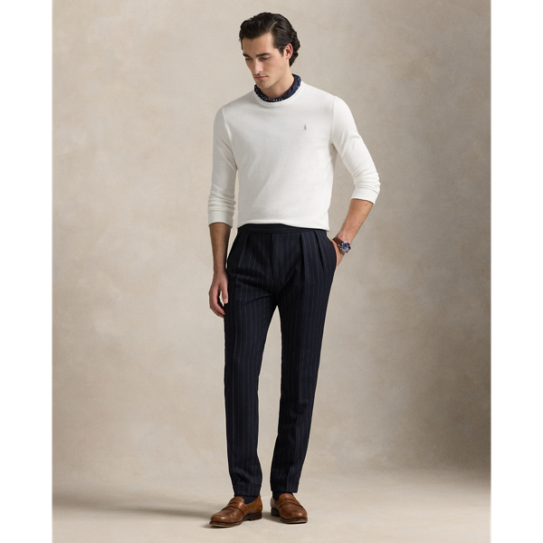 Slim-Fit Pullover aus Baumwolle Polo Ralph Lauren in Deckbeizen-Weiß 4