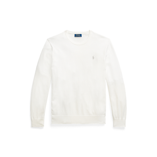 Slim-Fit Pullover aus Baumwolle Polo Ralph Lauren in Deckbeizen-Weiß 2