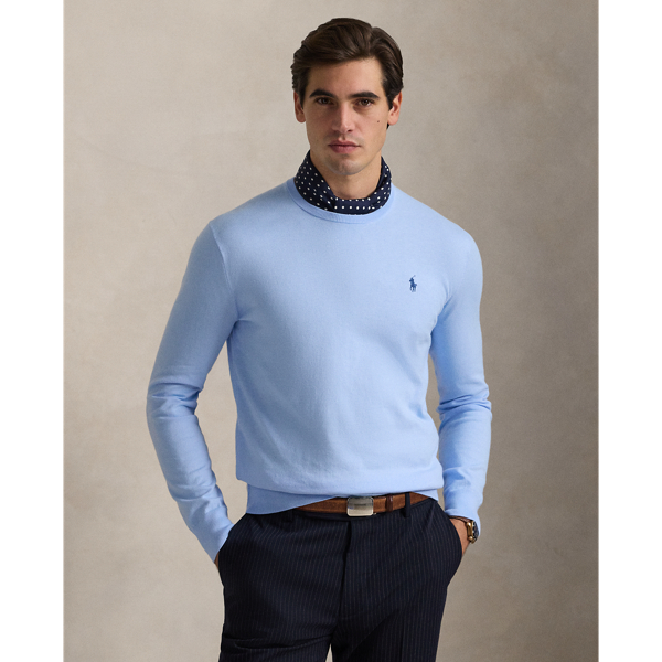 Slim Fit Textured Cotton Jumper