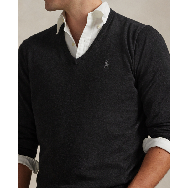 Cotton V-Neck Sweater