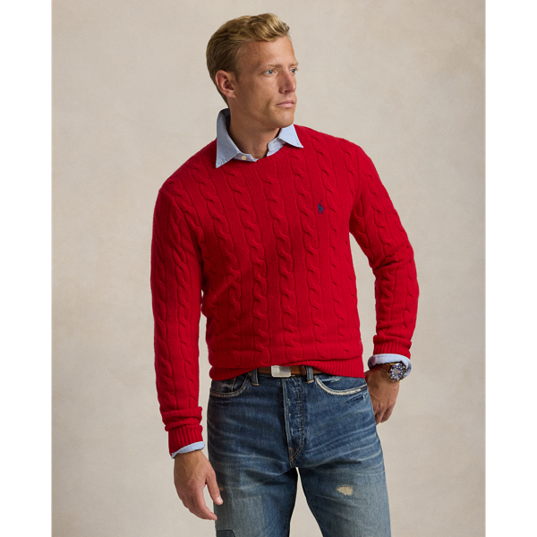 Men s Red Jumpers Cardigans Ralph Lauren UK