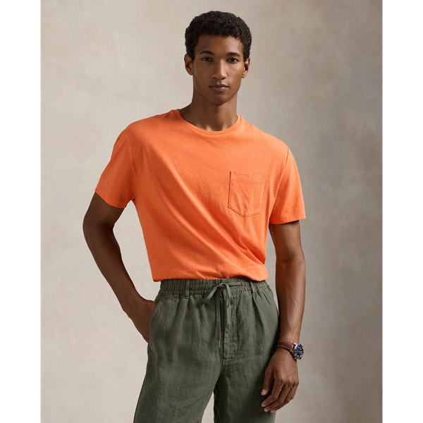 Polo Ralph Lauren S リラックスフィット シャツ オレンジ