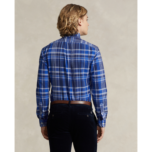 Custom Fit Plaid Oxford Shirt 