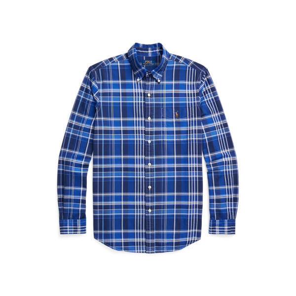 Custom Fit Plaid Oxford Shirt for Men Ralph Lauren IN