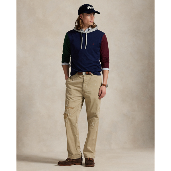 Color-Blocked Jersey Hooded T-Shirt | Ralph Lauren