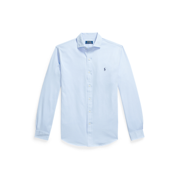 Chemise &agrave; col &eacute;vas&eacute; en jersey