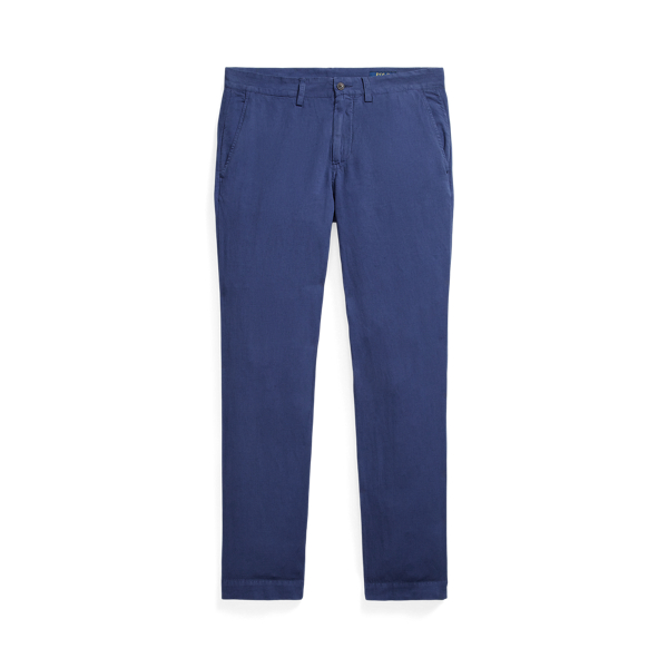 New Classic Navy Straight Fit Linen-Cotton Trouser Polo Ralph Lauren 2