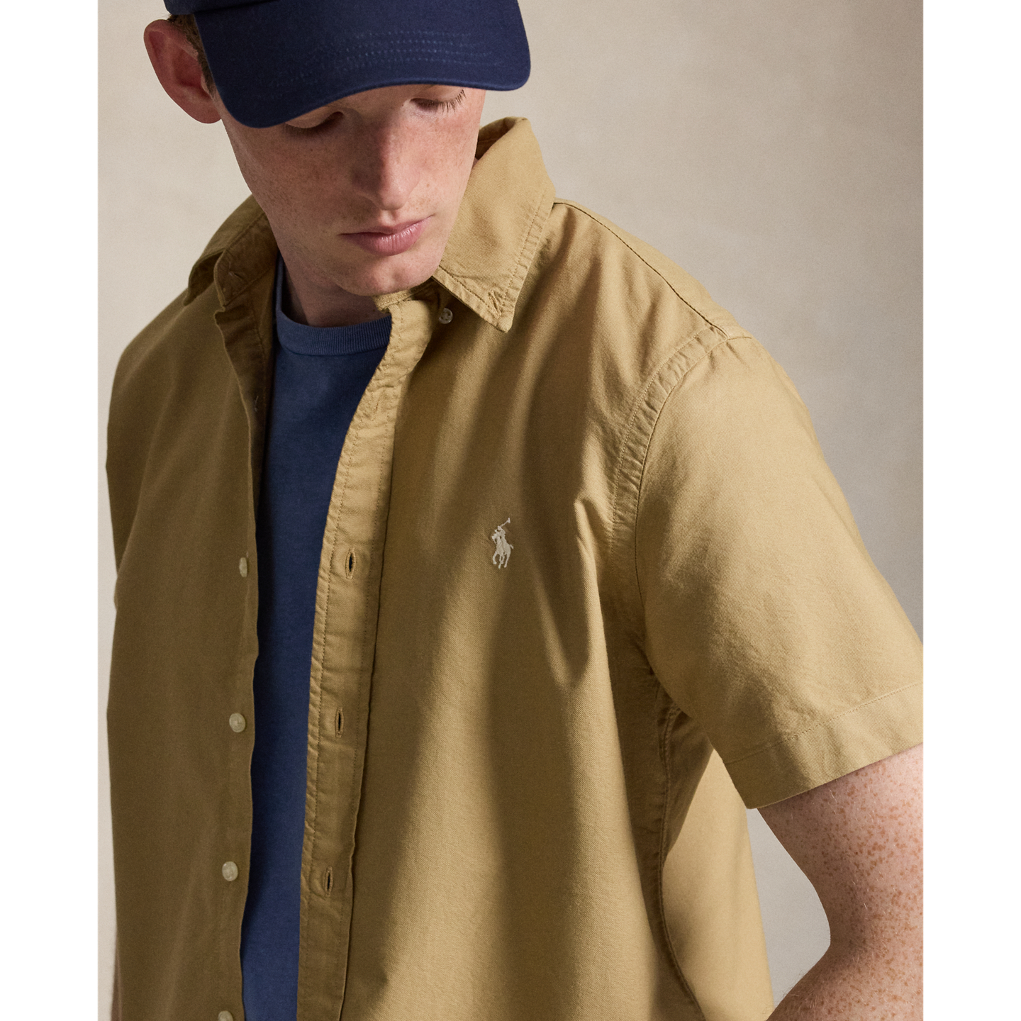 Рубашка Ralph Lauren Classic Fit Garment-Dyed Oxford, цвет: Рыжевато-коричневый — фото 3