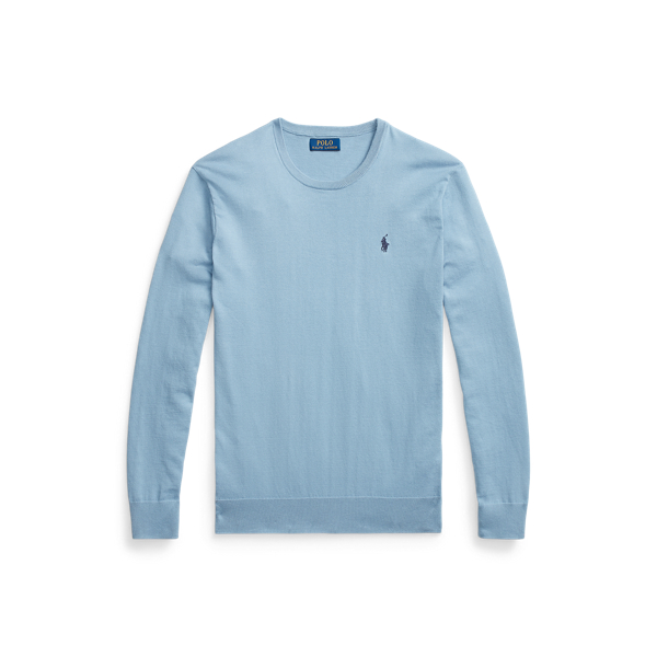 Slim Fit Cotton Crewneck Sweater Polo Ralph Lauren 1